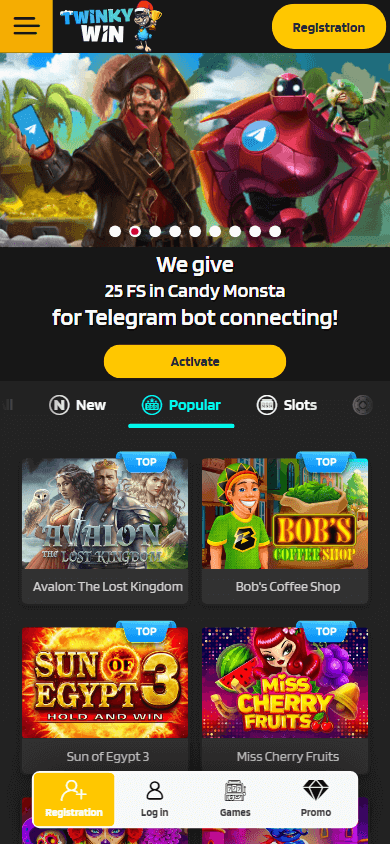 Twinky Win Casino Mobile screenshot